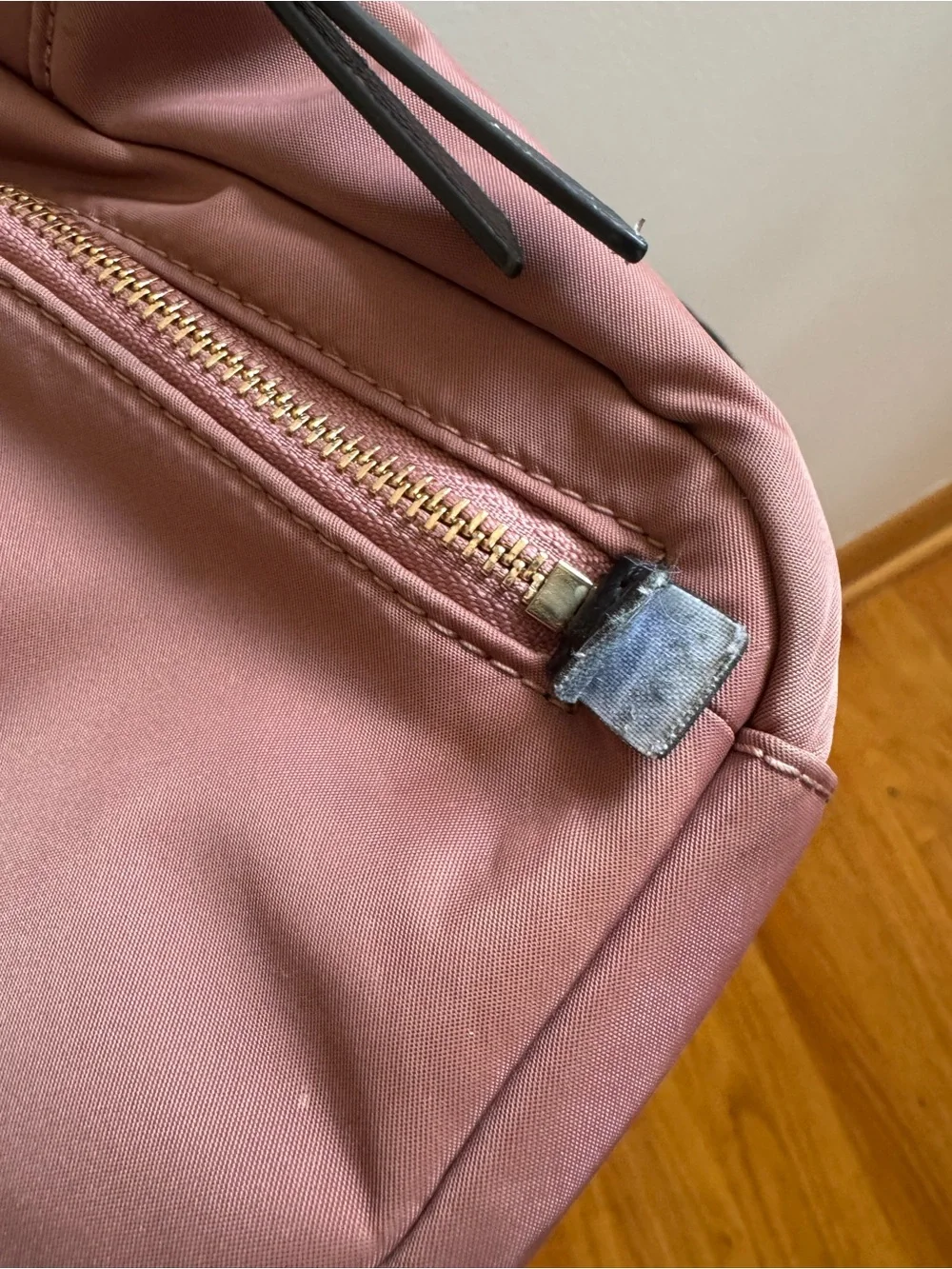 kate spade Dusty Rose Nylon Mini Backpack with Black Straps
